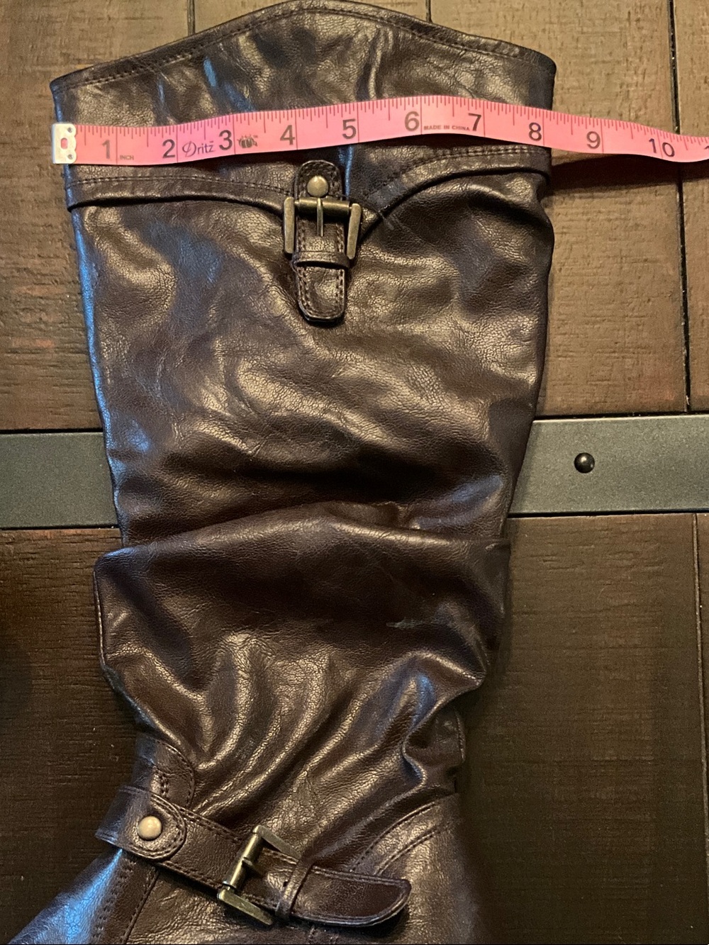 Route 66 Women's Dark Brown Slouch Mid-Calf Buckle Boots - Picture 10 of 10